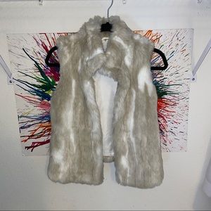 Abercrombie Kids fur coat/ fur top.